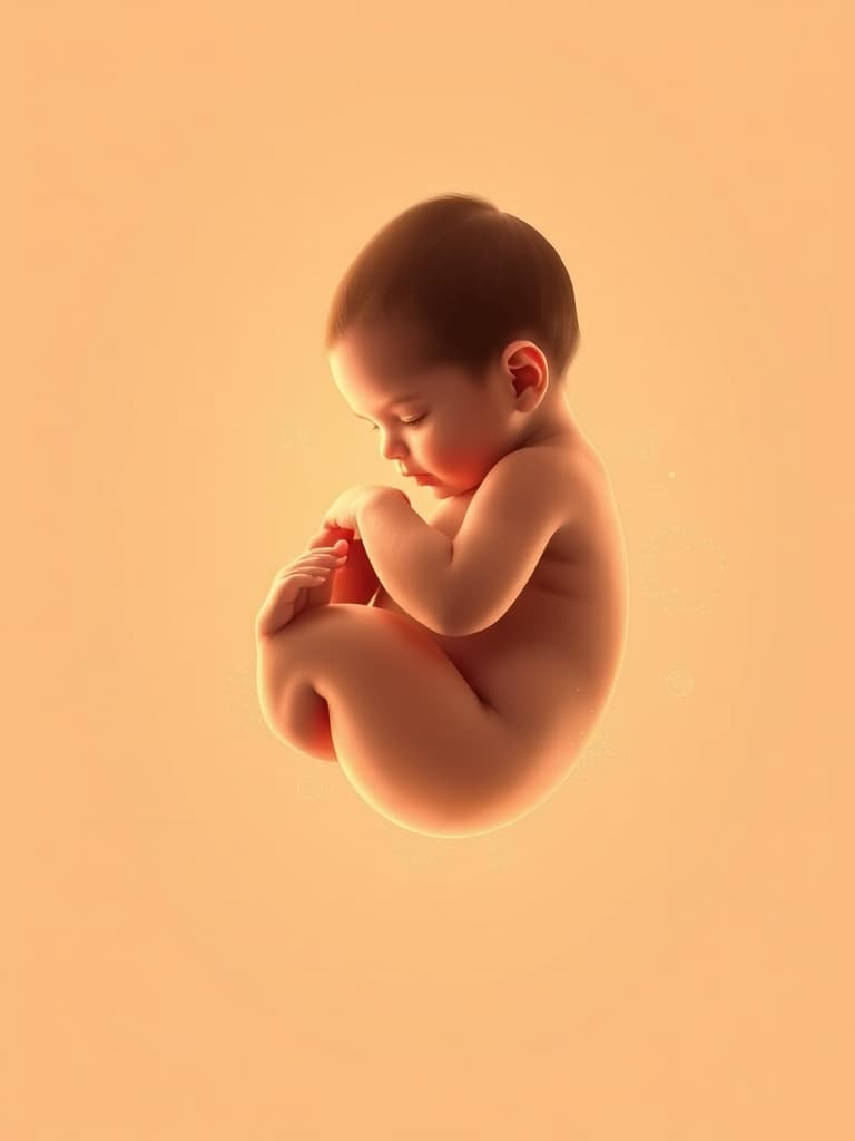 AI-generated baby visualization created from an ultrasound-inspired input